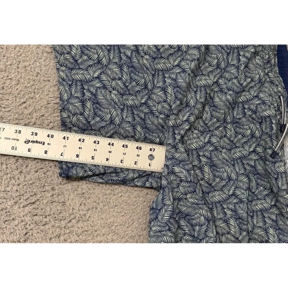 Peter Millar Swim Trunks Mens XL Leaves Geometric Print Lined‎ Pockets